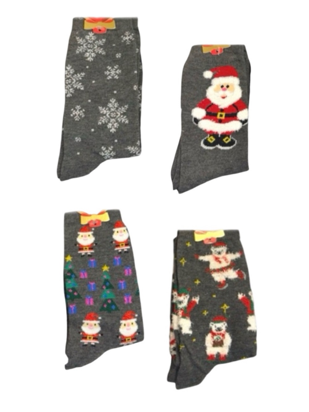 4 Holiday Socks Christmas Socks
